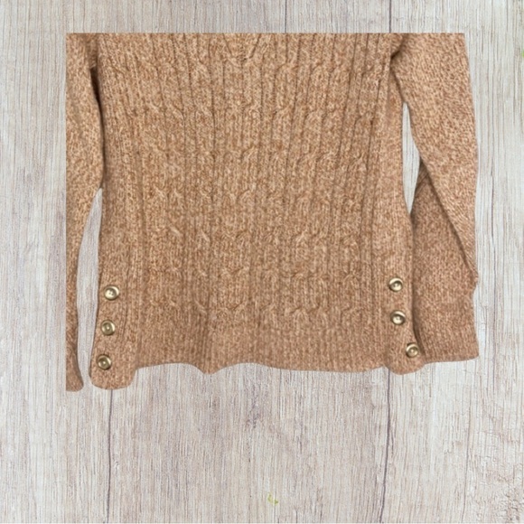Talbots Cable Knit Sweater With Button Detail Size S - Picture 3 of 6